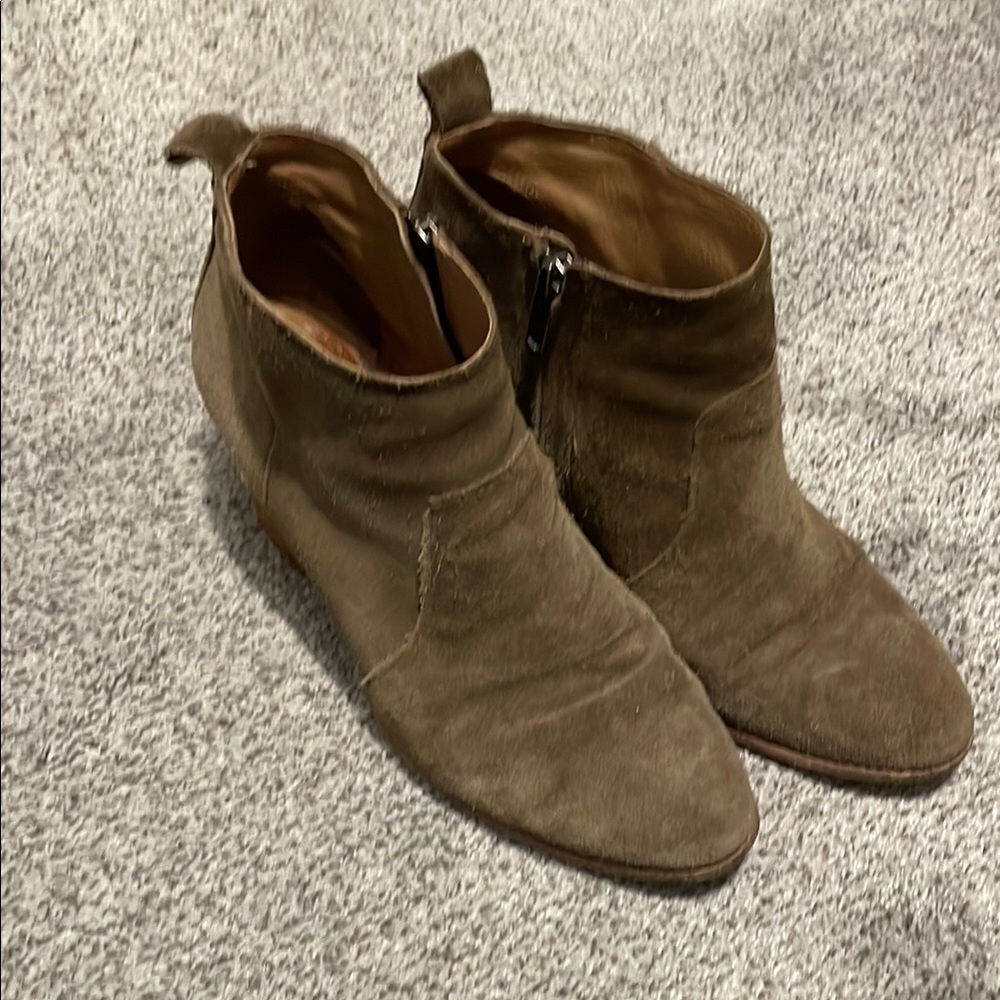 Madewell Brown Suede Ankle Boots